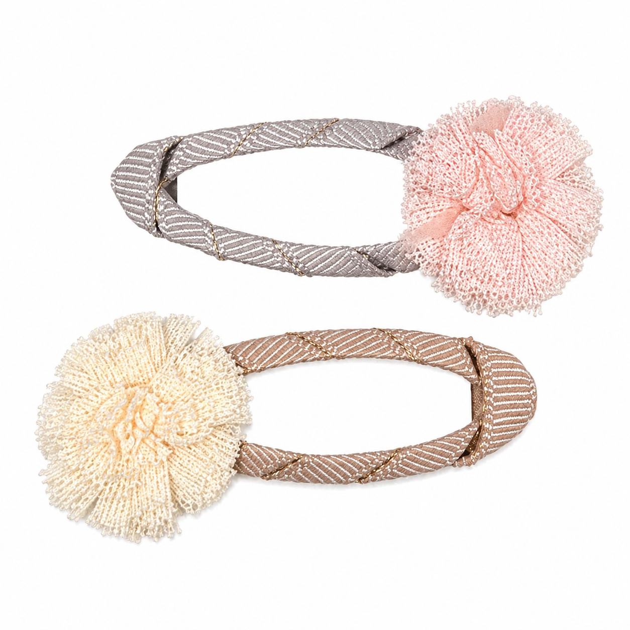 Double Pompom Hair Clip مشبك شعر
