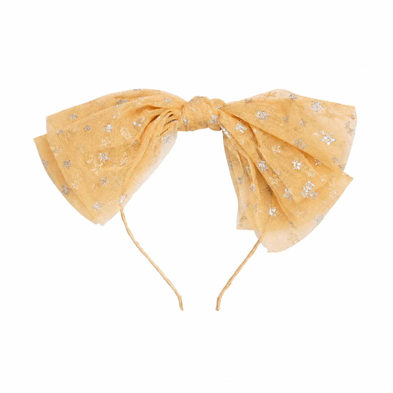 Avaa Star Headband Sheer Gold With Silver Stars تاج