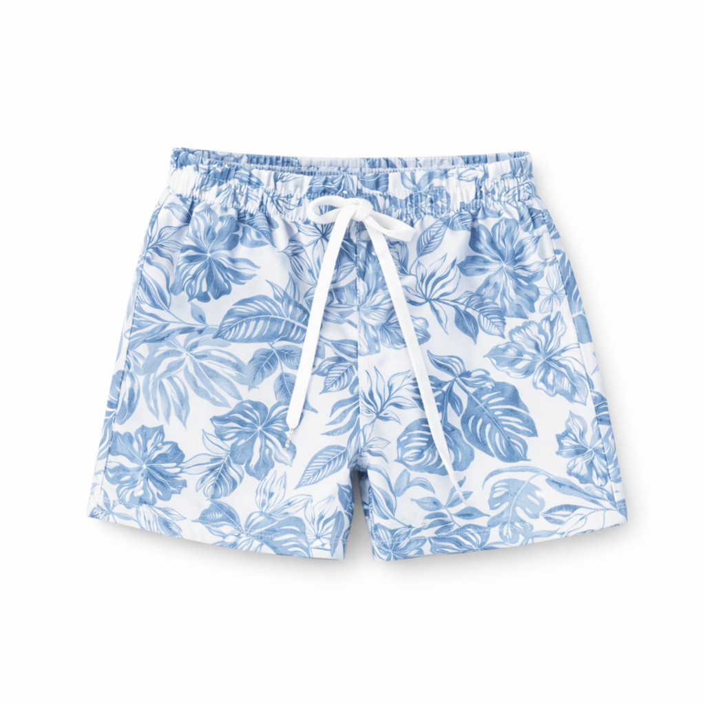 Conjunto White Blue Set طقم قميص وشورت