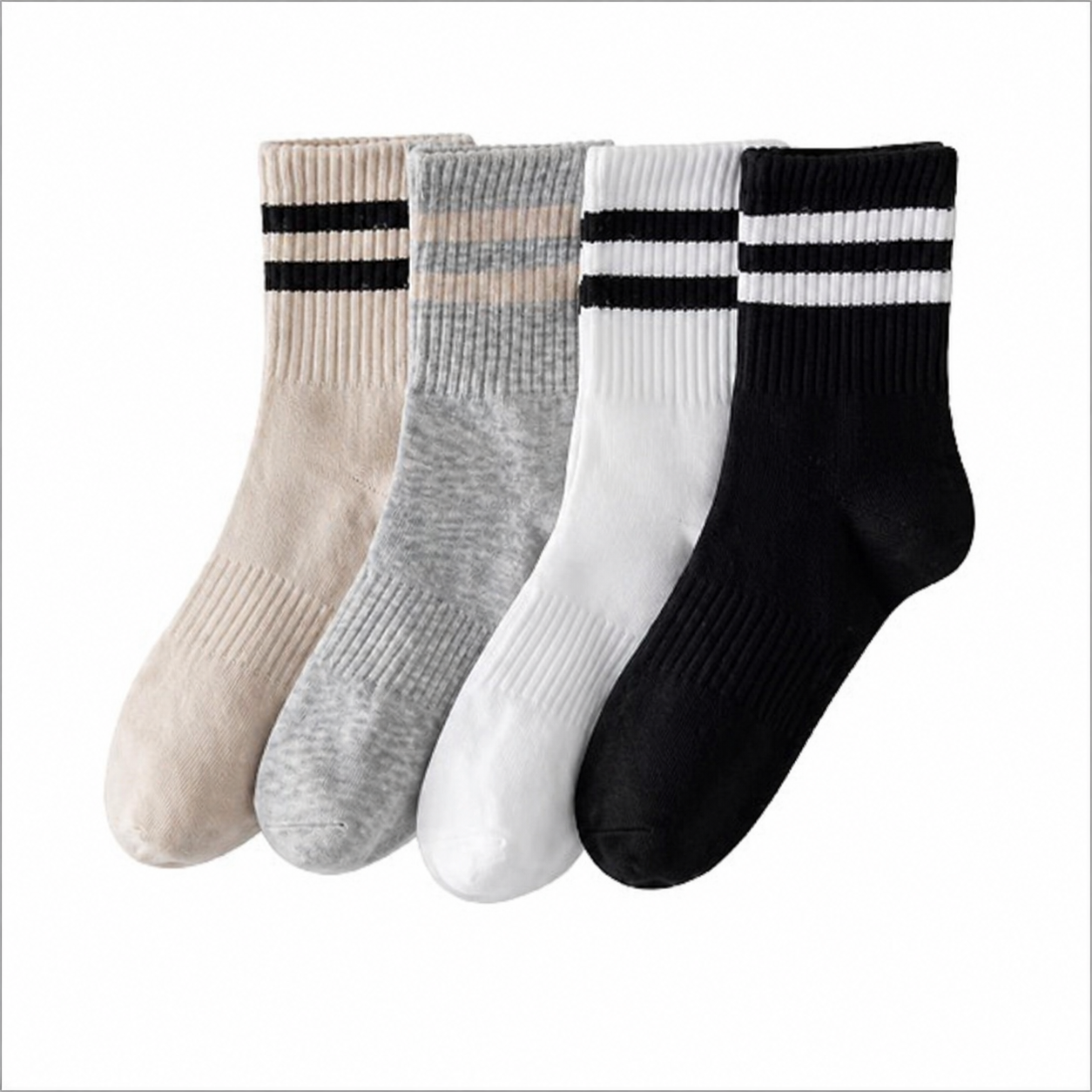 Natural Stripes Socks جوارب