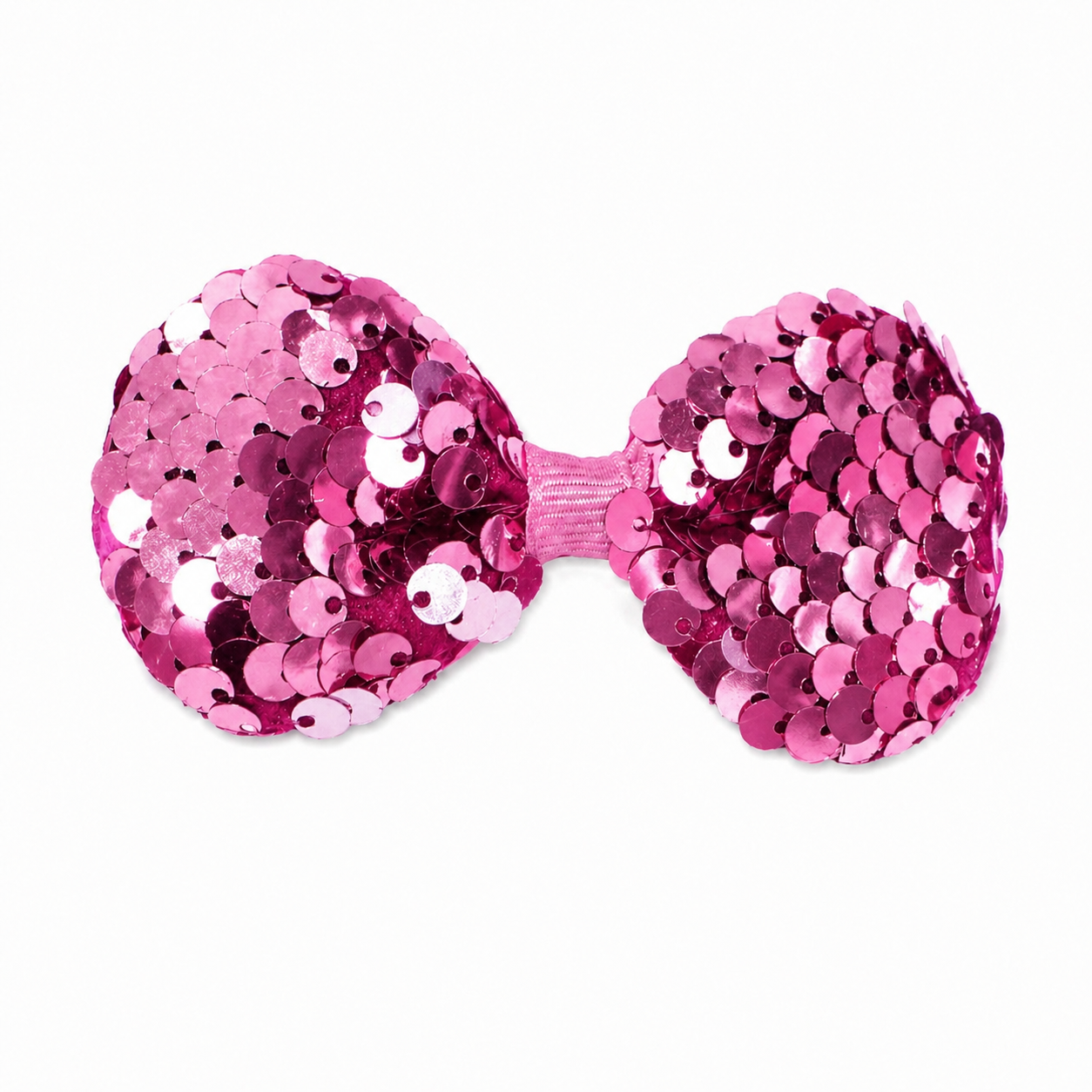 Pink Sequin Bow مشبك شعر