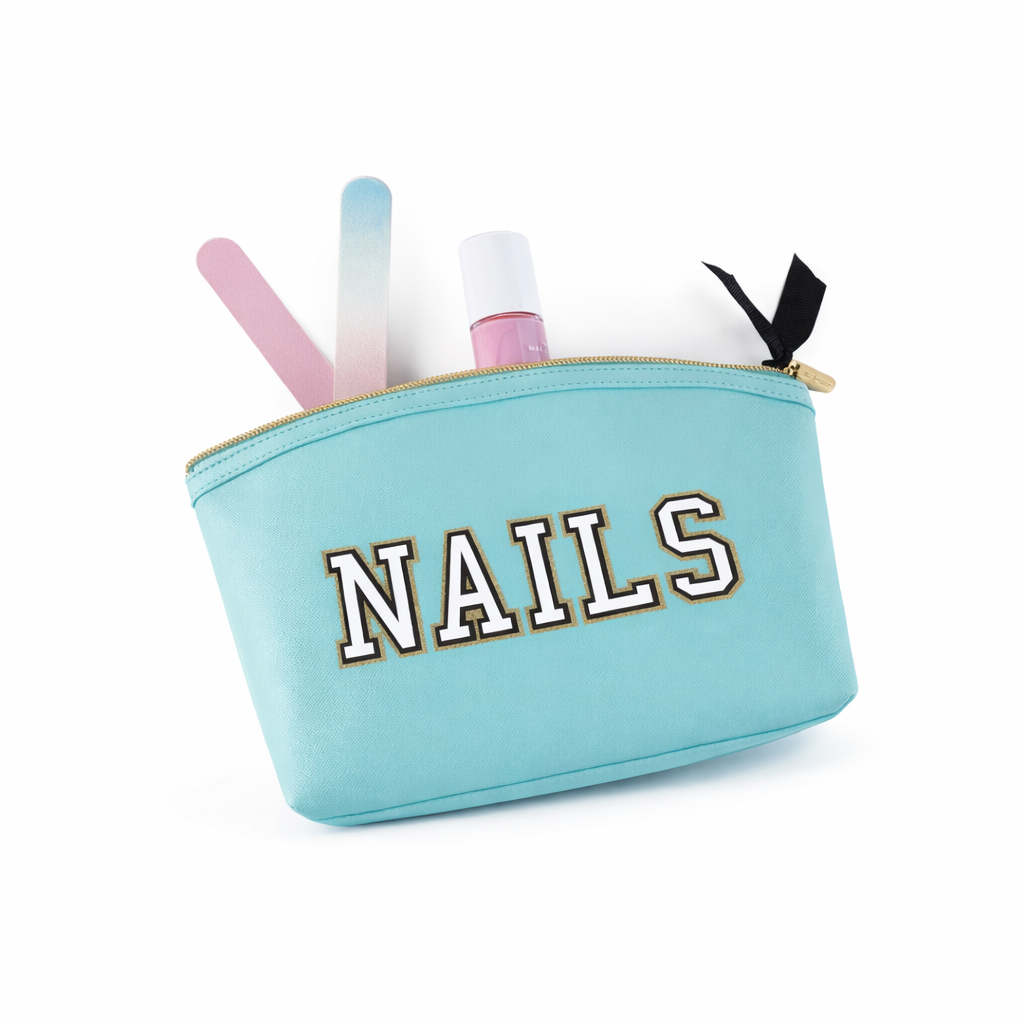 Dome Bag Nails حقيبة لون أزرق
