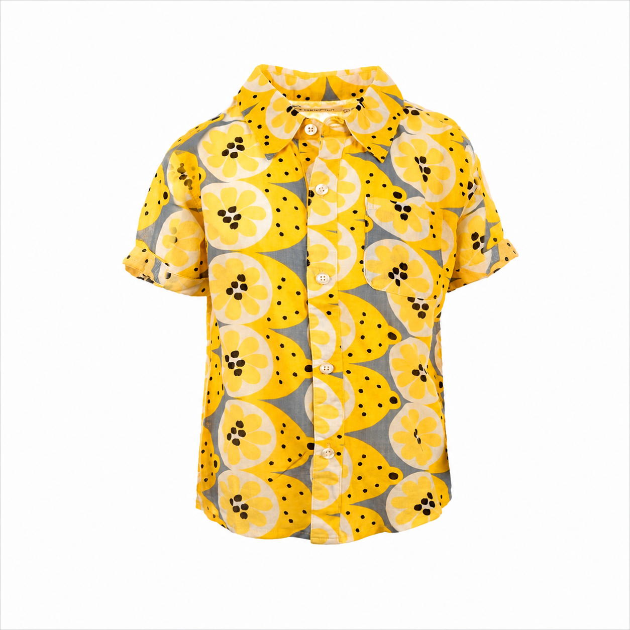 Lemon Palaya Shirt قميص لون أصفر