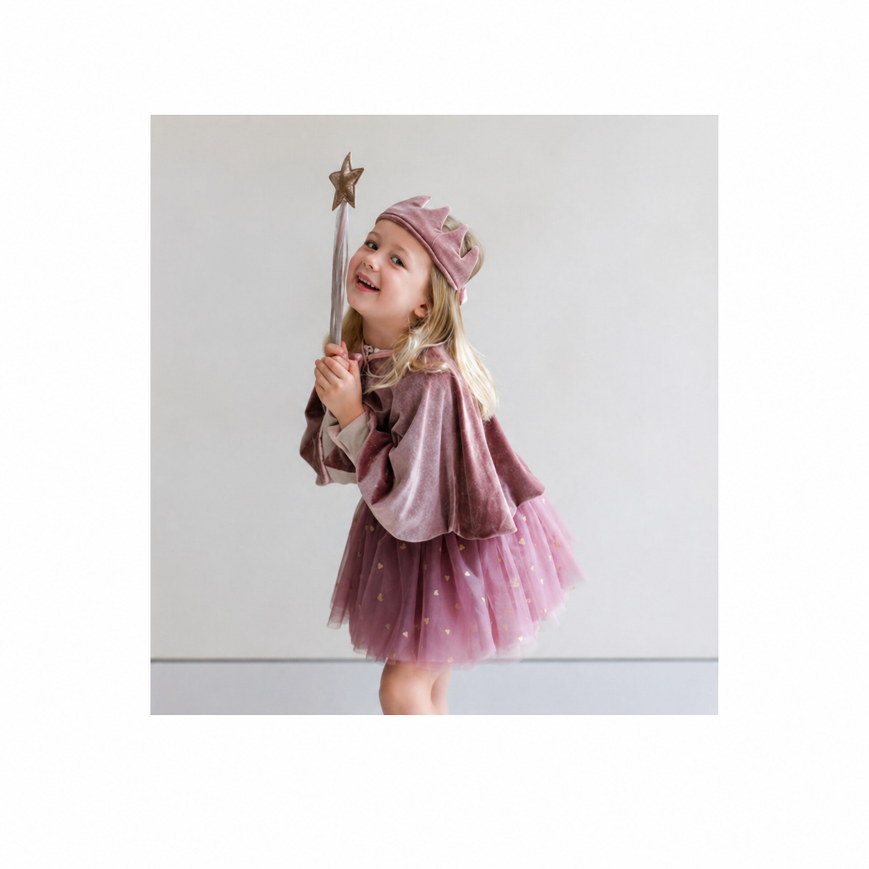 Blush Enchanted Velvet Crown تاج بنات