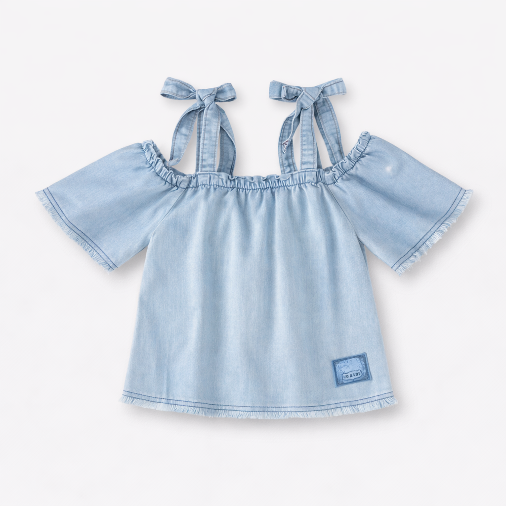 Blusa Alcas Em Jeans بلوزة جينز