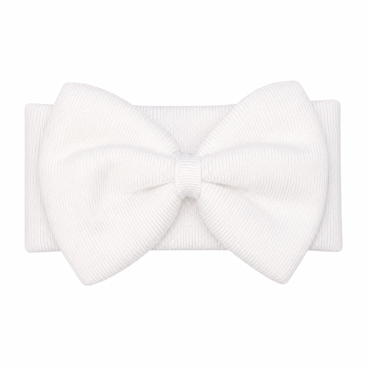 White Bow White Ribbin Headband ربطة شعر