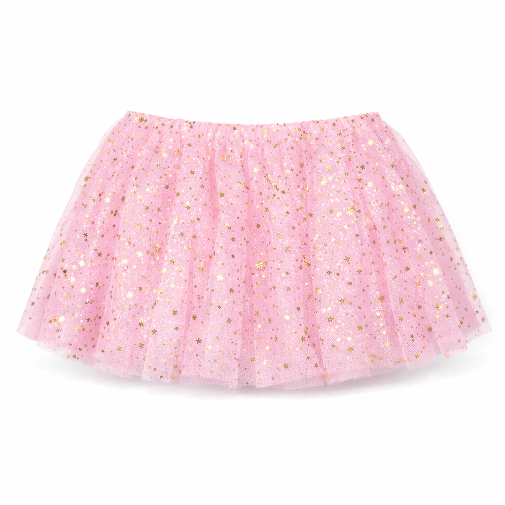Pink Tutu With Gold Stars تنورة تور