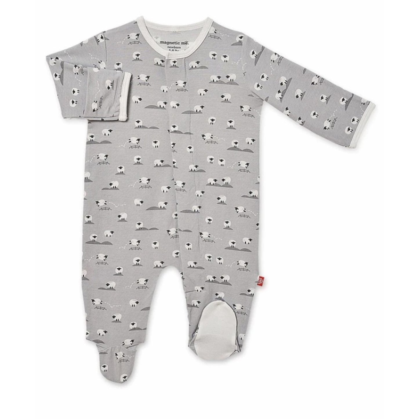 Baa Baa Baby Grey PJ بيجاما مواليد
