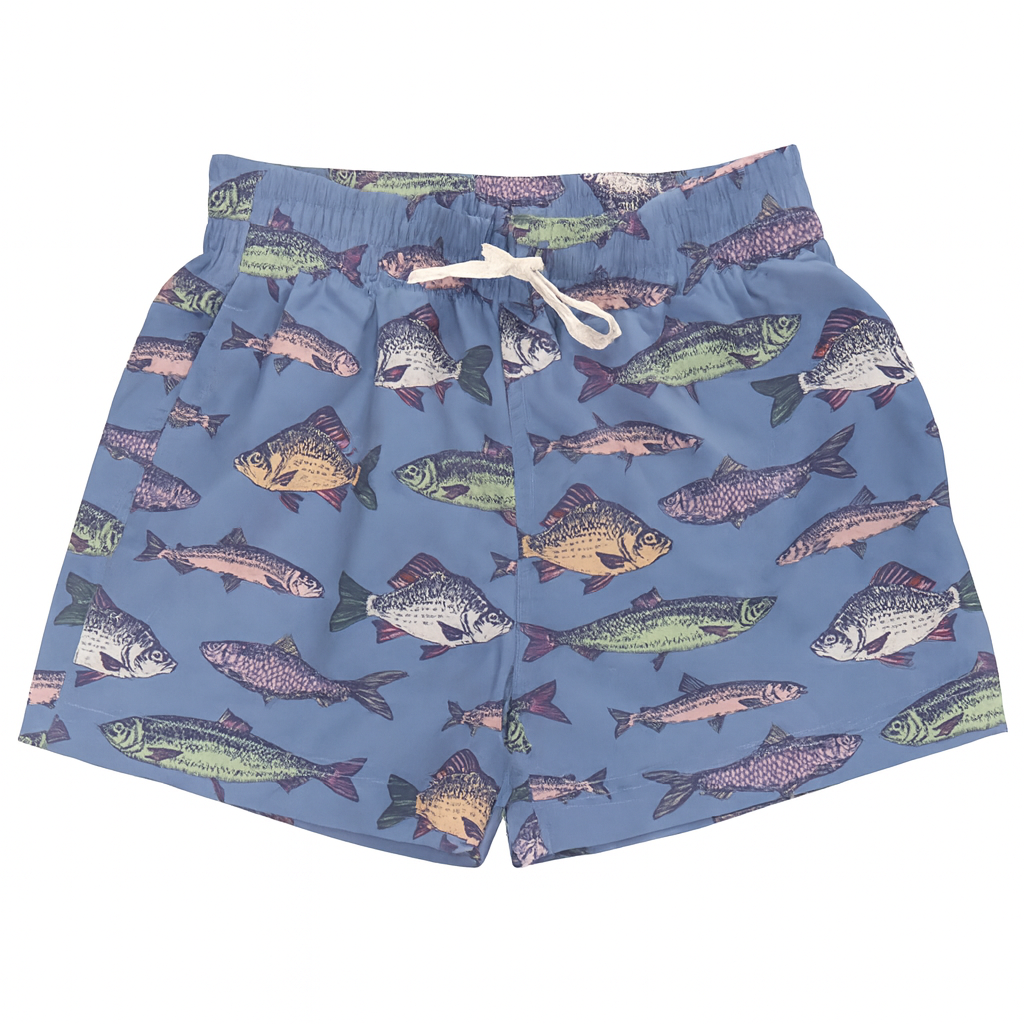 Baby Boys Swim Trunk -Bluestone Multi Fishes شورت سباحة