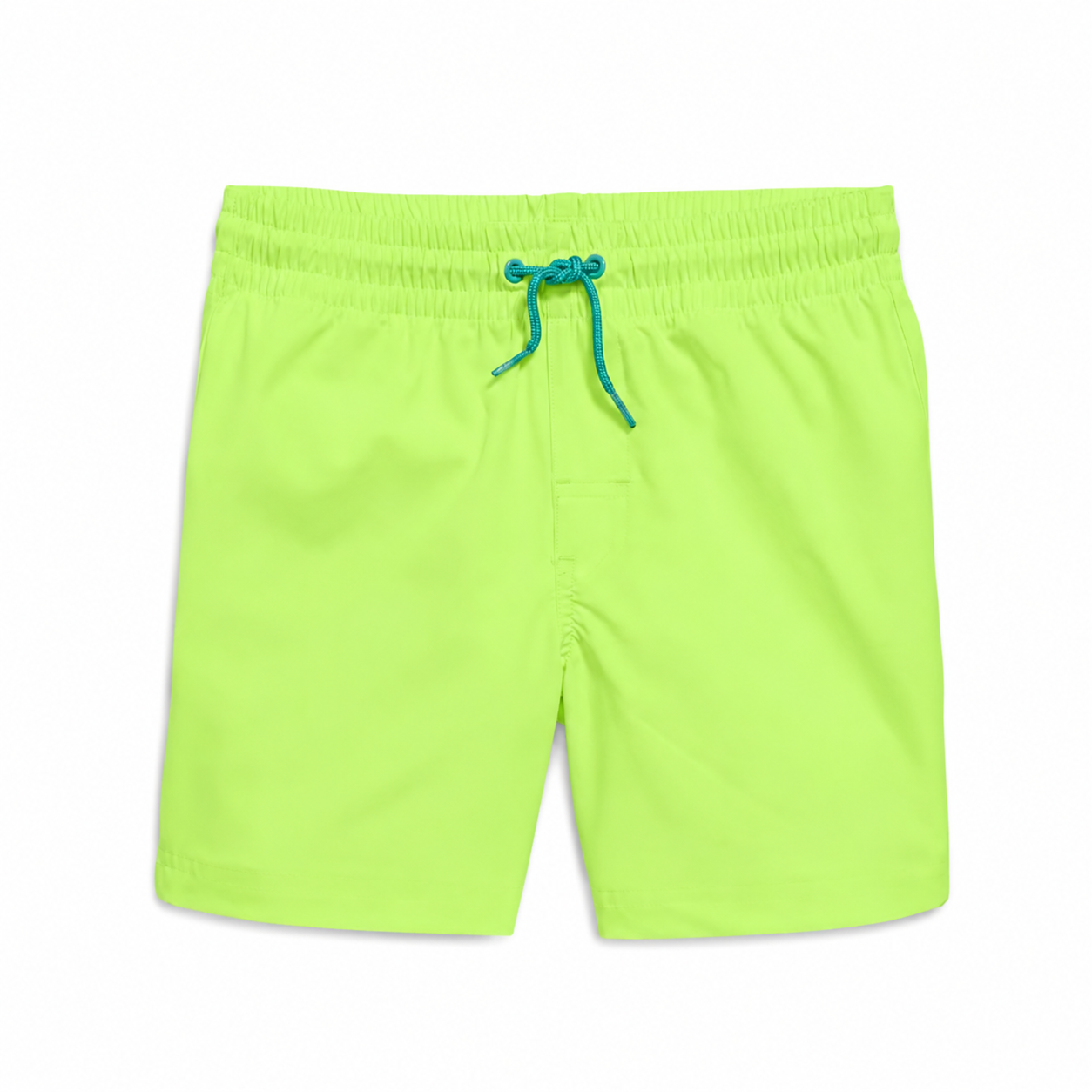 Solid Neon Yellow Swim Short