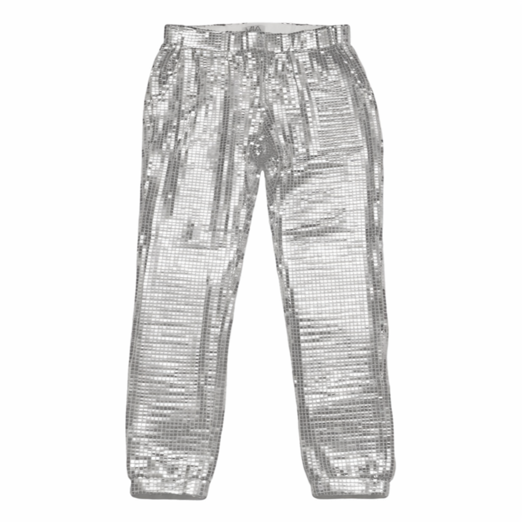 Disco Pant Silver بنطلون لون فضي
