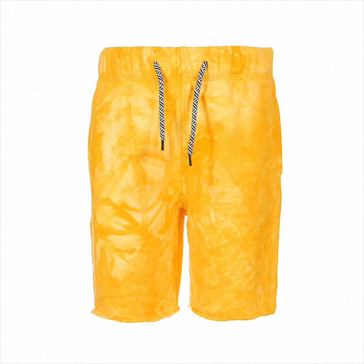Lemon Tie Dye Camp Shorts شورت لون أصفر