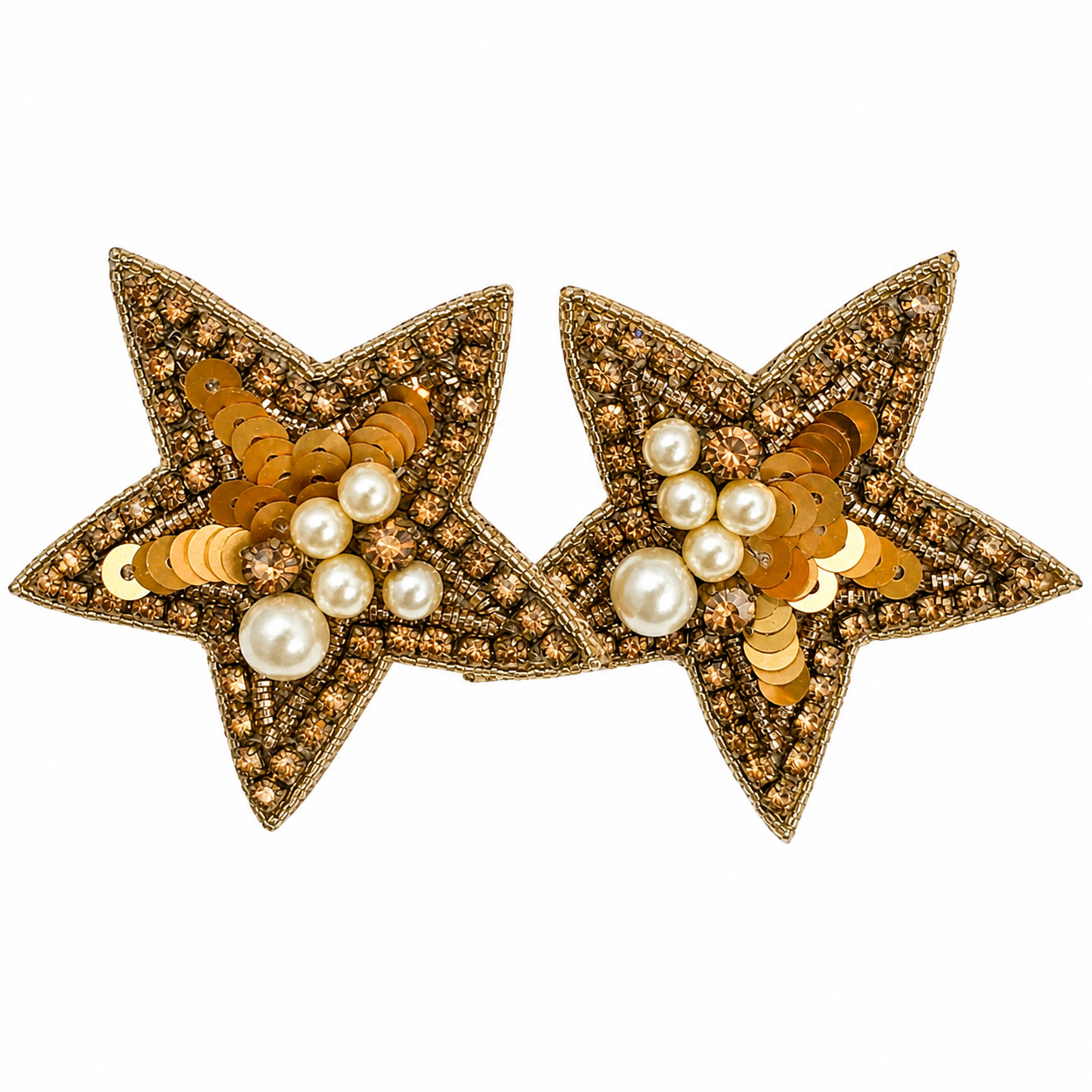 Gold Star Earring حلق لون ذهبي