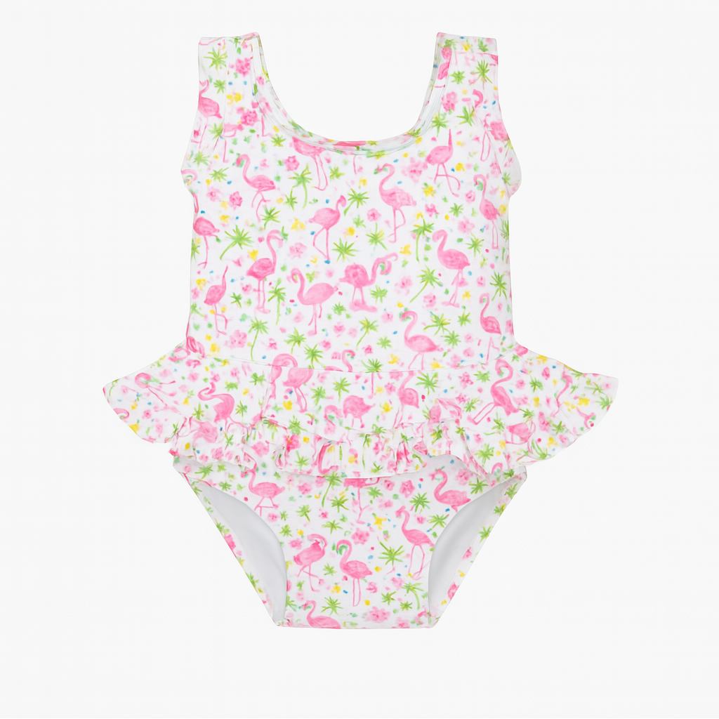 Flamingo Party Swimsuit ملابس سباحة
