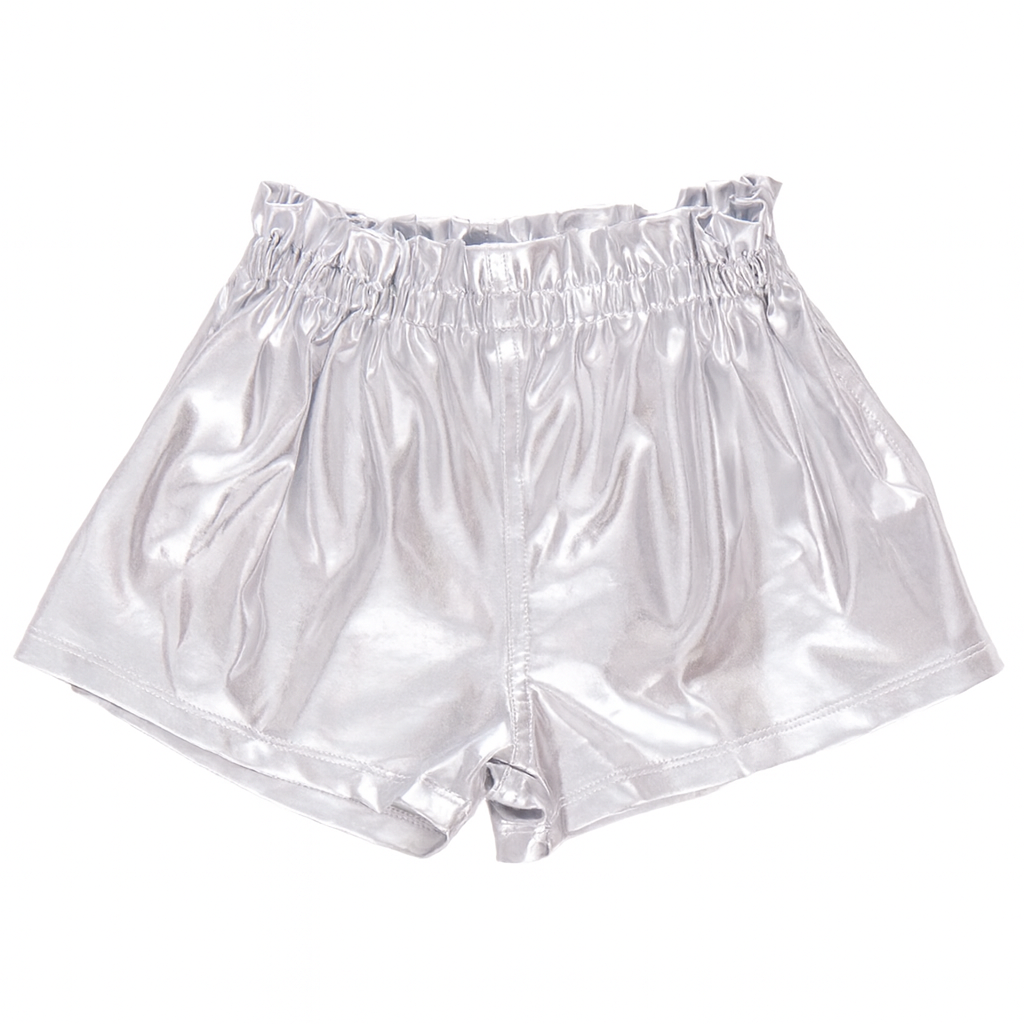 Girls Lame Theodore Short, Silver شورت لون فضي