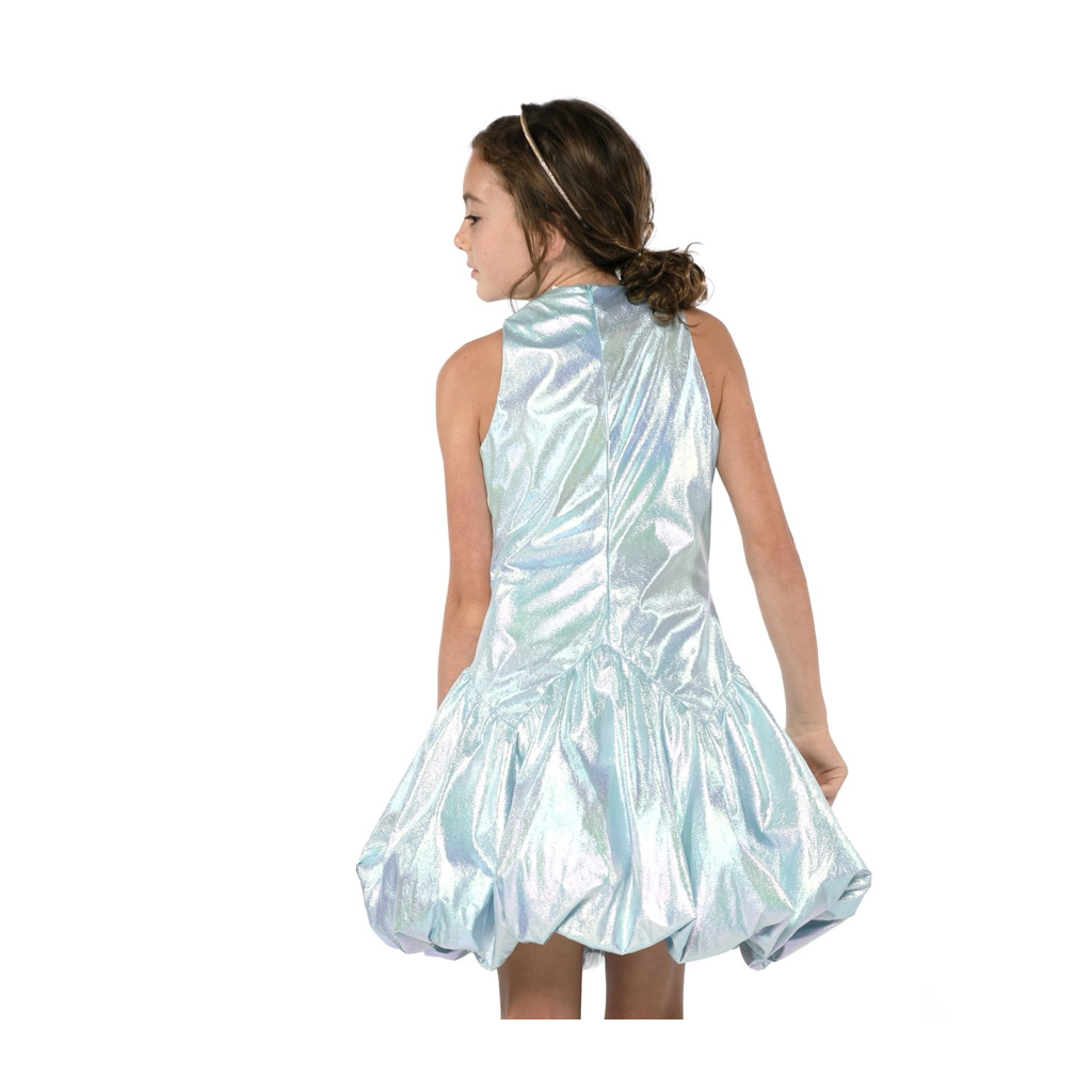 Bule Bubble Party Dress