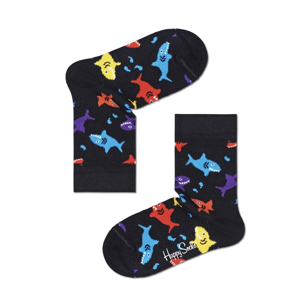 Kids Color Shark Socks جوارب ملونة