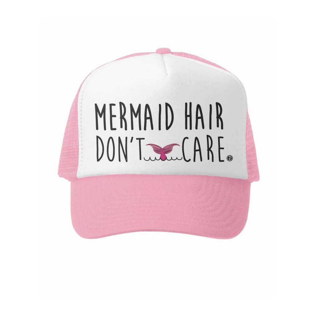 Mermaid Hair Pink Hat قبعة لون وردي