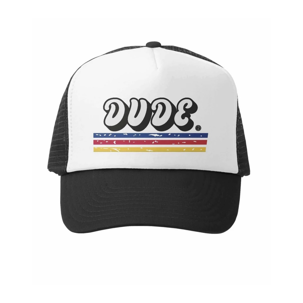 Dude White/Black Hat قبعة لون أسود