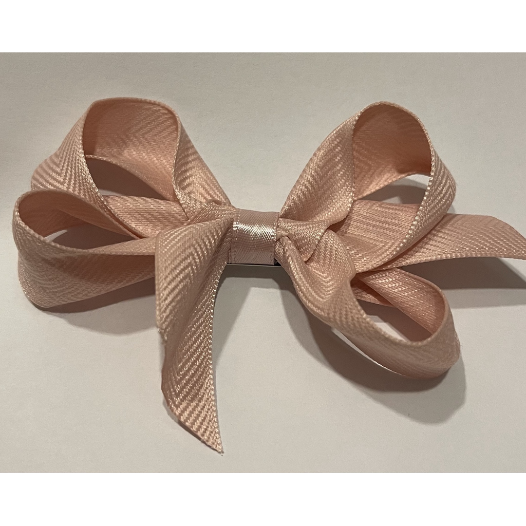 Herringbone bow Super Toddler 3 مشبك شعر
