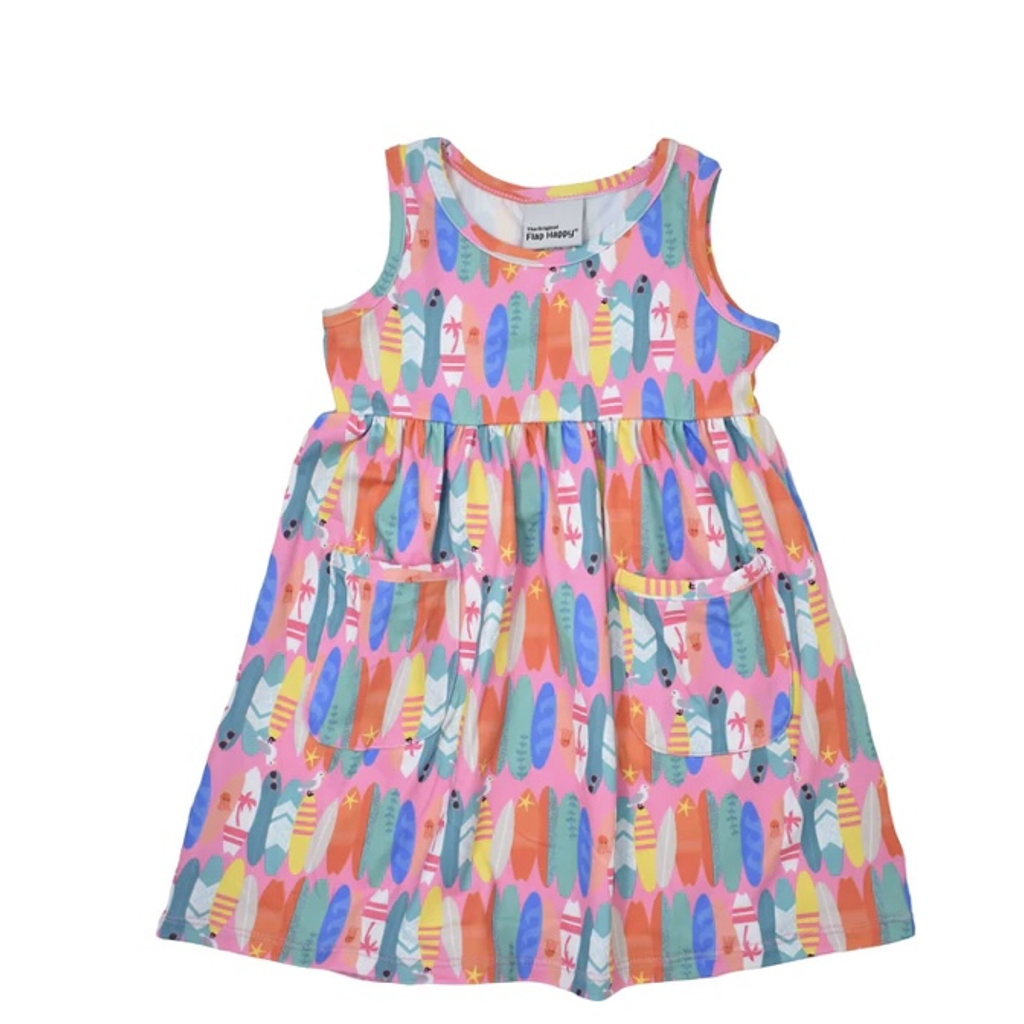 Pink Beach Boards Danhlia Tee Dress فستان ملون