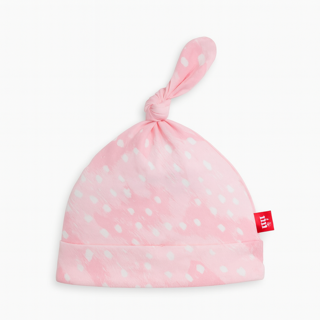 Pink Doeskin Modal Hat قبعة مواليد