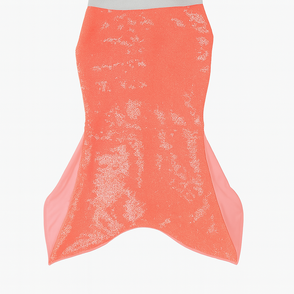 Coral Sequin Mermaid Tail Cover Up تنورة سباحة