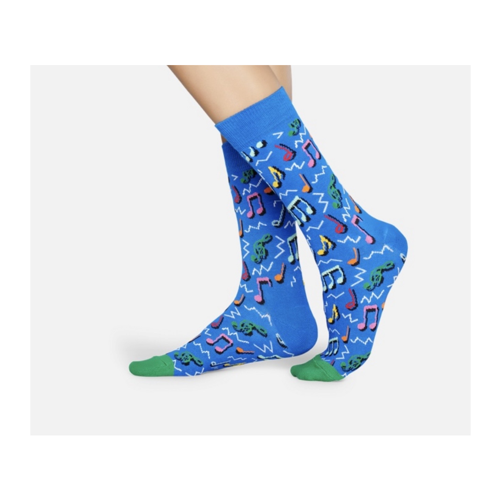 Adult Blue Jazz Socks جوارب ملونة
