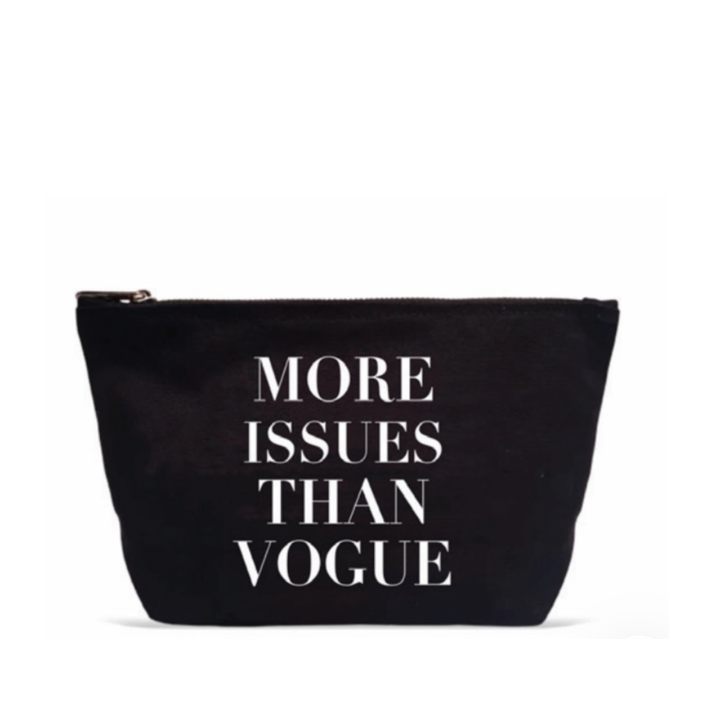 Pouch , Vouge حقيبة لون أسود