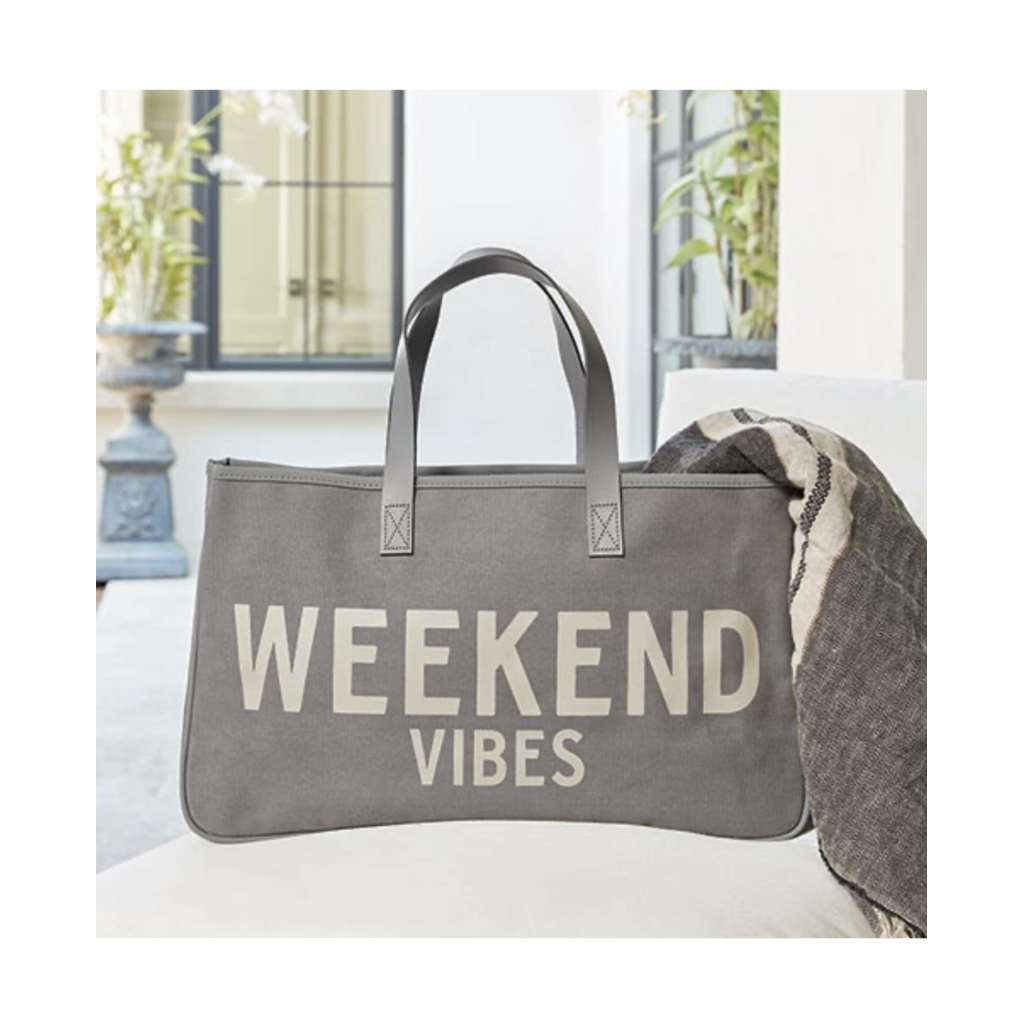 Weekend Vibes Bag حقيبة لون رمادي