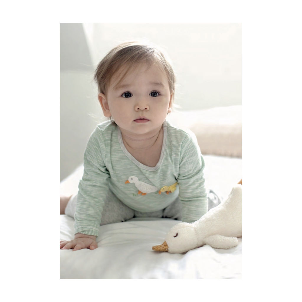 Crochet Domi Ducks Romper بيجاما مواليد