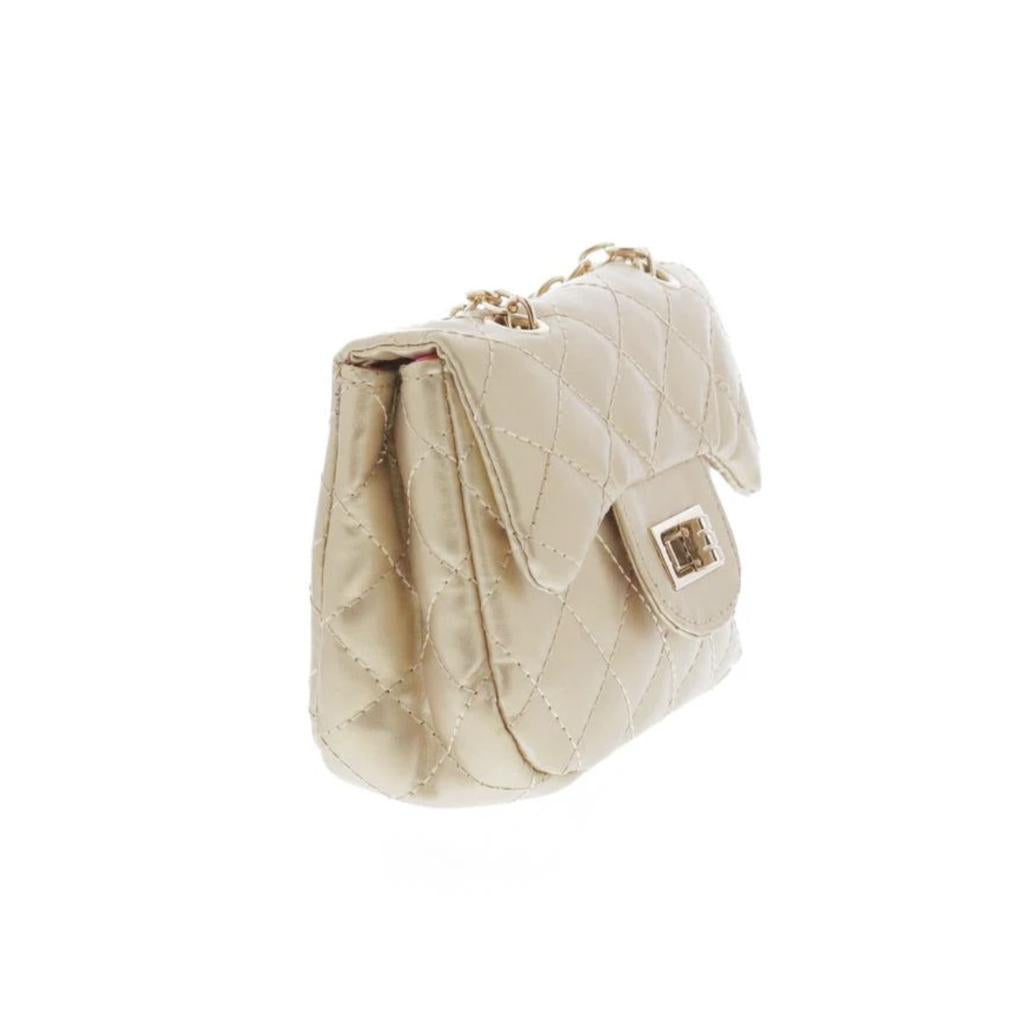 Gold Metallic Bag حقيبة لون ذهبي