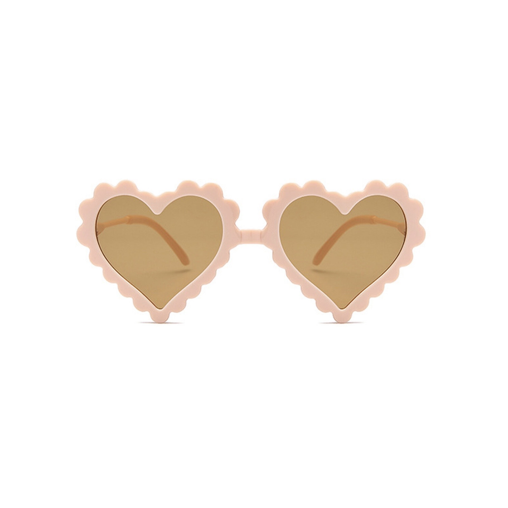 White Heart Sunglasses نظارات لون ابيض