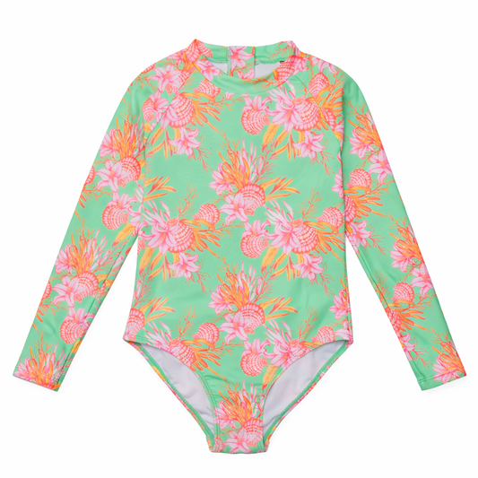 Costal Shells Swimsuit & Short Set طقم سباحة