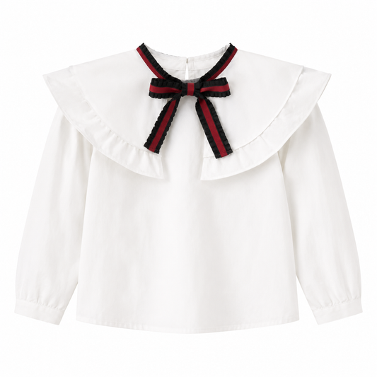 Layered Ribon Detail Blouse