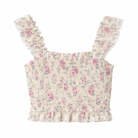 RUFFLE SMOCKED TOP & 2 TIER TUTU SKIRT