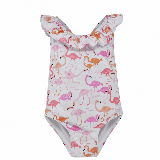 Flamingo Love Mindy Swimsuit & Short Set
