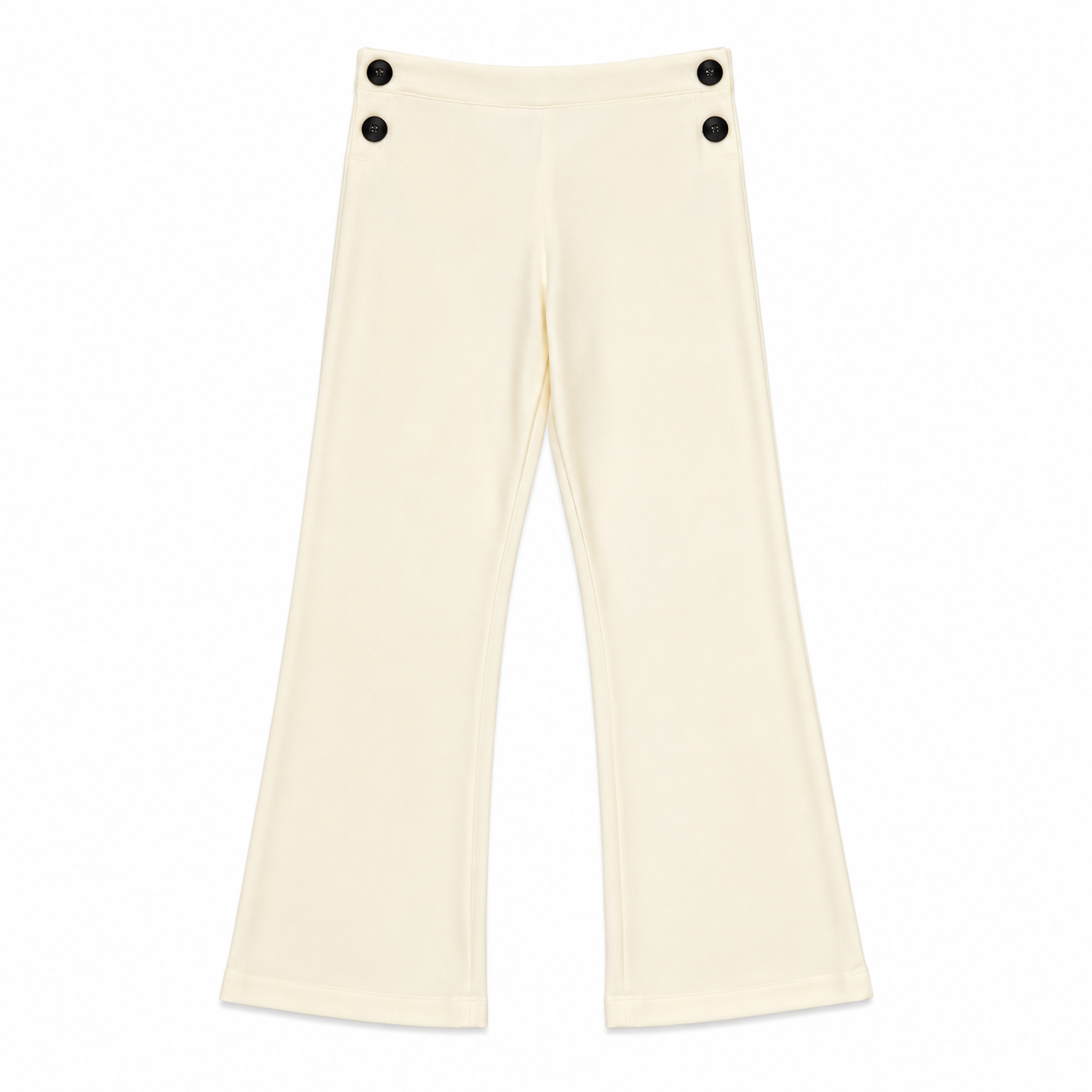 button White Bell Long Pants