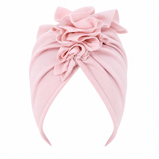 Bamboo Light Think Pink Turban قبعة