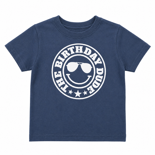 The Birthday Dude T-Shirt Blue بلوزة