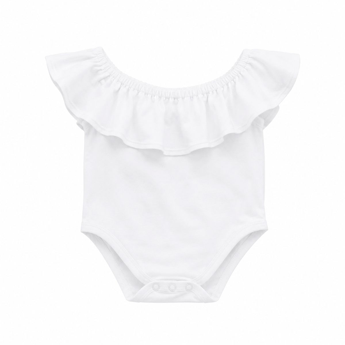 ّIsla Flutter Sleeve Leotard White As Snow