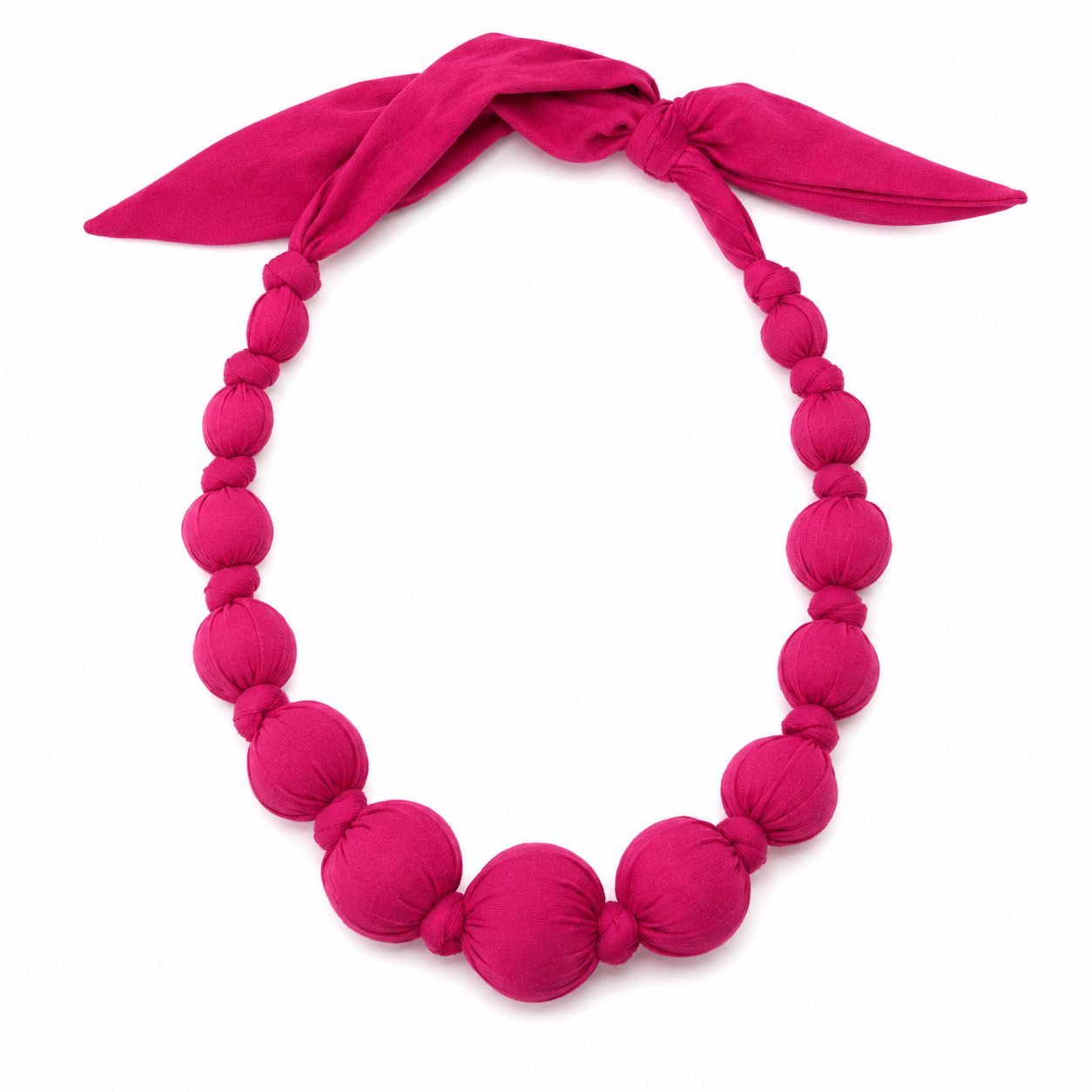 Beaded Neacklace قلب من كور خشب