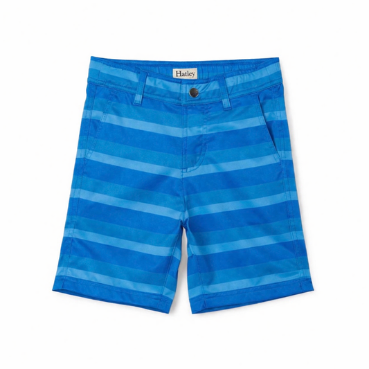 Blue Stripe Quick Dry Shorts شورت سباحة