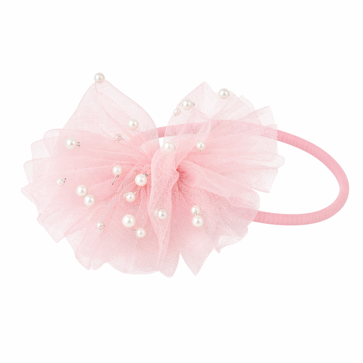 Tulle & Pearl Baby Headband ربطة شعر