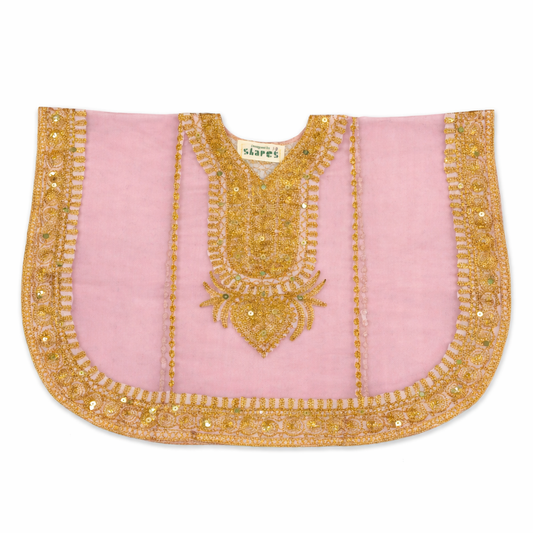 Pink Gold Zari Thoub ثوب لون وردي