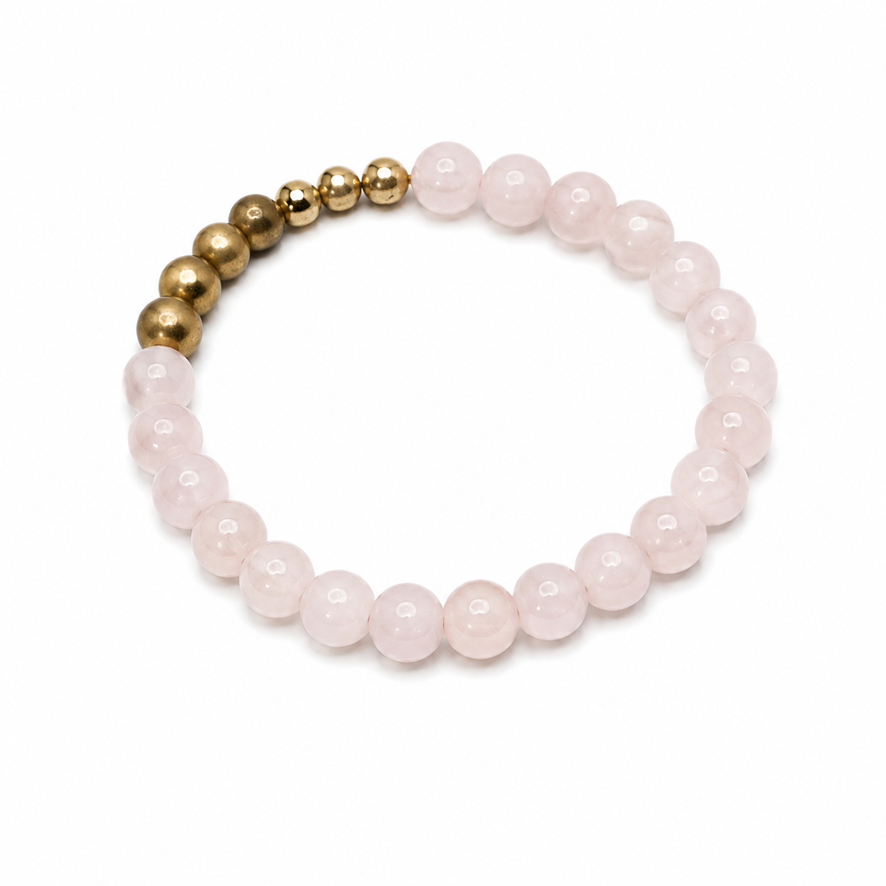Gemstone Bracelet With Gold سوار لون ابيض