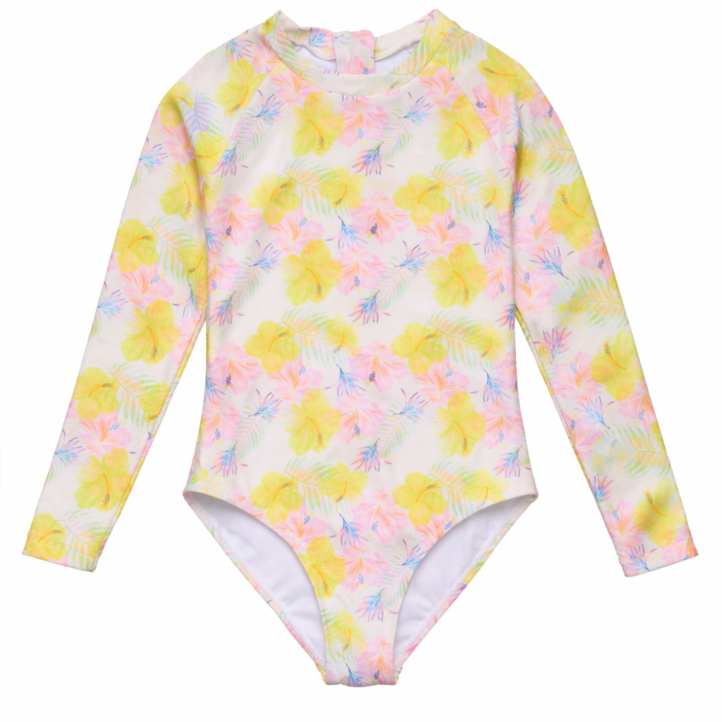 Aloha Vacay Swimsuits & Short Set طقم سباحة