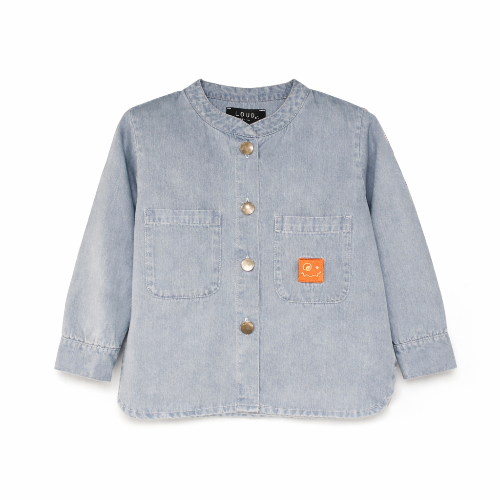 LIGHT BLUE DENIM SHIRT قميص جينز