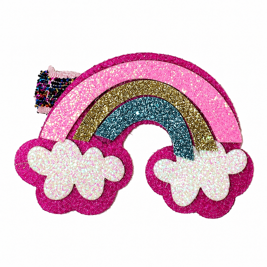 Unicorn & Rainbow Hair Clip مشبك شعر