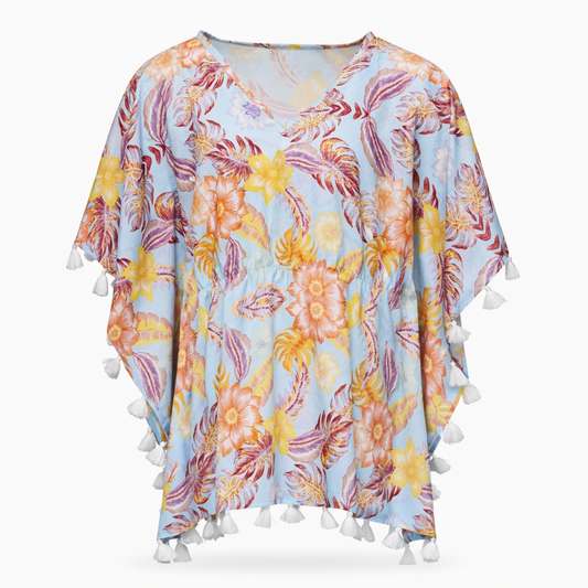 Boho Tropical Cover Up فستان لبس سباحة
